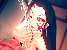 Tanjiro Screwed Daki Many Times Until Creampies To Win Against Her - Demon Slayer Cartoon Set Of