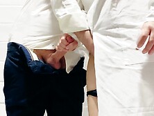 Nurse helped client take JIZZ analysis