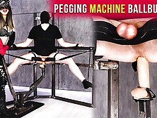Pegging Fucking Machine And Hard Ballbusting Strapon Femdom Era