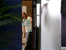 Oriental angel drank large ramrod and hawt teen enjoyed hardcore three-some sex after oral-job