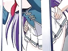 Schoolgirl cutie with big tits and purple hair seduced into rough fucking