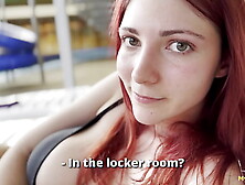 Fine Stranger Took Me Into The Locker Room To Blow My Enormous Meat And Get Rammed- LikaBusy.