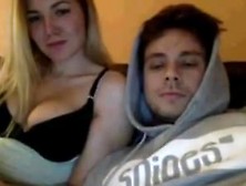 Couple On Cam - Touching Boobs