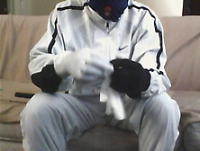 Balaclava,  Latex Gloves & Nike Tracksuit