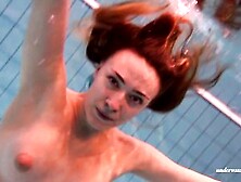 Firm Big Tits And Red Dress Underwater On Duna Bultihalo