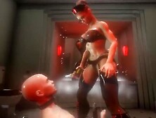 Citor3 3D Tex Massive Boobs Dominatrix E-Stim Riding Big Dick Slave With Lots Of Precum