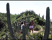 Pervy Blonde Finds 2 Strangers On The Beach And Has Her First Outdoor Dp Threesome