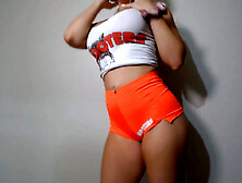 Enhanced breasts,  booty bounce,  and transformation into a bimbo