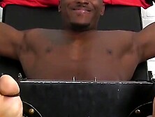 Erotic Threesome - Black Beauties Bondage Babe Fucked Hard By Two Hunks