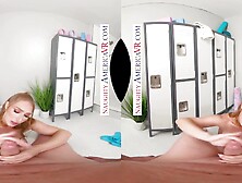 Fit babe Skylar Snow want's to fuck your brains out in the locker room