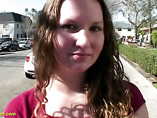 Curvy teen 1st time screw van banged