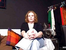 GERMAN BIG BODIED WOMAN COUGAR,  REAL HOME-MADE MASTURBATE CASTING AFTER PICKUP