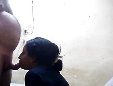 Marianna On Her Knees - Taking Hot Cum In Her Mouth.