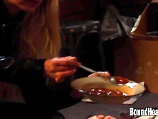 Huntress Feeding Slave And Checking On New Girl