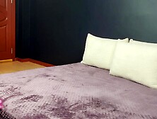 When my spouse's ally stayed at our abode, I secretly entered his room and had myself screwed.