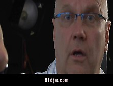 Aged stallions bonk emaciated youngster in all her holes (18+)