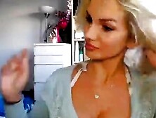 Cute Blonde With Big Boobs Solo