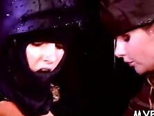 Playing a hot fetish game