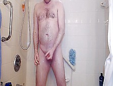 Jerking Off In The Shower As Usual