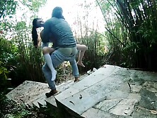 Mountain climber Strangle and Fuck