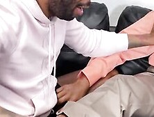 Black Businessman Foot Worshipped And Used For Foot Fucking