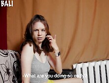 My stepbrother won a journey to Angola, and I won a travel to his cock. Anna Bali