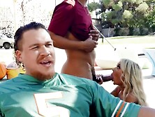 Ink-Stained Wife's Ass Gets Fucked Outdoors By Hubby's Best Friend