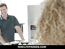 Familystrokes - Curly Haired Ebony Teen Gets Pounded By Her Stepbro