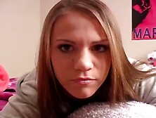 Addison Sucks On A Big Dildo And Teases You