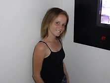 Alyssa Hart First Black Fuckin' Cock Sucking Dick In Disgusto Glory Hole Tiny Tits,  No Suck Ballz!