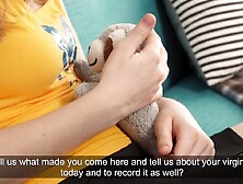 Sole Sereno cute virgin chick shows hymen and masturbates