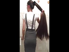 Epic Long Hair Ponytail And Bun Drop