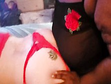 3 Sum Ebony Bbw Pounds Slutwife With Strap On