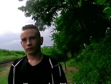 Twink Agrees To Suck A Dick Outdoors To Earn Some Cash