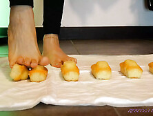 Crushing Snacks In Bare Feet Asmr