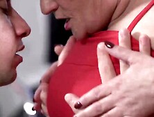 Mature MILF Seduces barely legal Stud With Passionate Sex