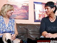 Natural old Girl having FFM 3 way sex