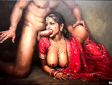 Desi stepdad teaches his daughter how to take dicks like her stepmom