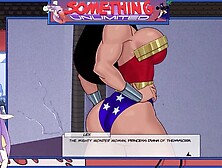 Blonde Bombshell Enjoys Gaming With Busty Asmr Session As Wonder Woman And Supergirl