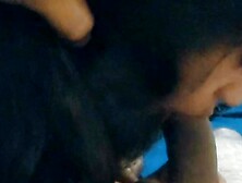 Cute girl giving blowjob