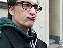 Thin tattoo blonde Sina Longleg does threesomes