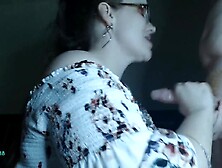 Hot PAWG big beautiful woman Toxic Lilly Worships Dick - Facial on Glasses