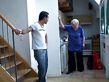 Grandma is going to get fucked by a much younger dick