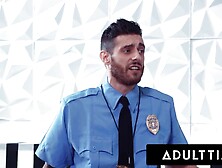 ADULT TIME - Whitney Wright Receives GIANT BUKKAKE FACIAL During Accidental Airport Team Fuck!