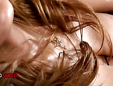 Sultry Japanese Star Rui Akiyama Tempts With Huge Asian Dildo in Her Pussy