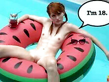 Anne Swix In Flat-chested Girnger Fucks Neighbor