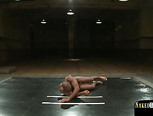 Naked Interracial Jocks Wrestling Roughly