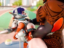 Releasing a Massive Cumshot inside Juno from Overwatch