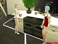 Bulma Mother And Wifey Epi 6 My Mom Is Cooking With Very Cute Clothes Almost Naked And I Fuck Her Hard When My Dad Goes To Work