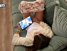 Caught Step Sister Masturbating And Joined In To Screw Her And Cum Inside Twat 2 Times In A Row